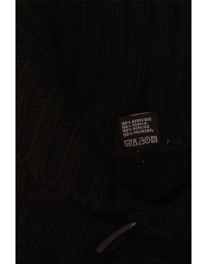 Cardigan Vintage pentru bărbați, mare, negru, acrilic