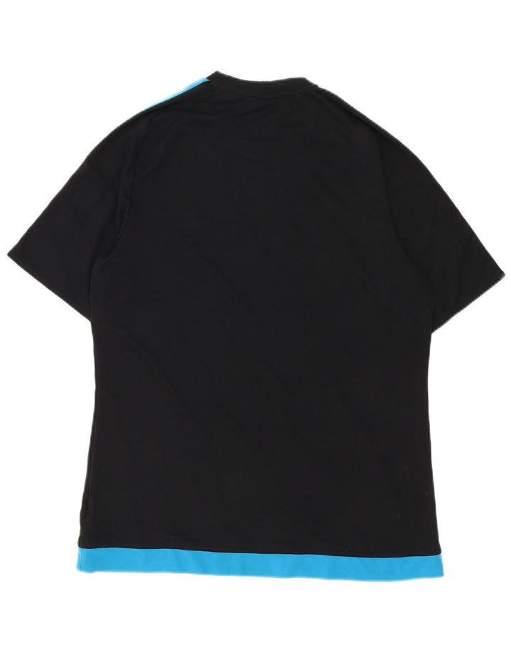 Tricou Adidas Climalite pentru bărbați Top mare, negru, poliester color bloc