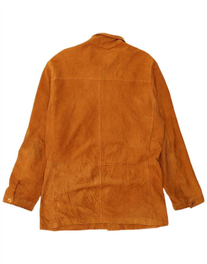 Jachetă pentru bărbați VINTAGE din piele intoarsa IT 50 mare, bej