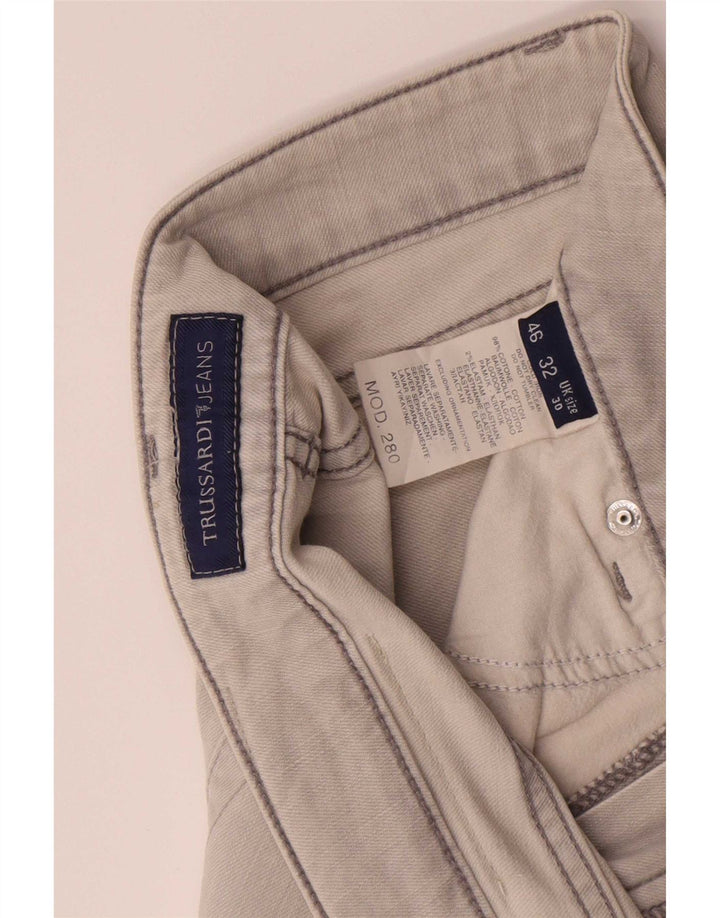 Trussardi blugi subțiri pentru femei W30 L30 bumbac gri