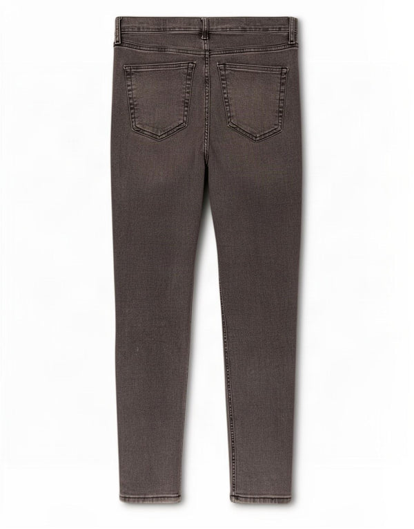 Topshop Blugi de damă Jamie Cropped W30 L25 bumbac gri