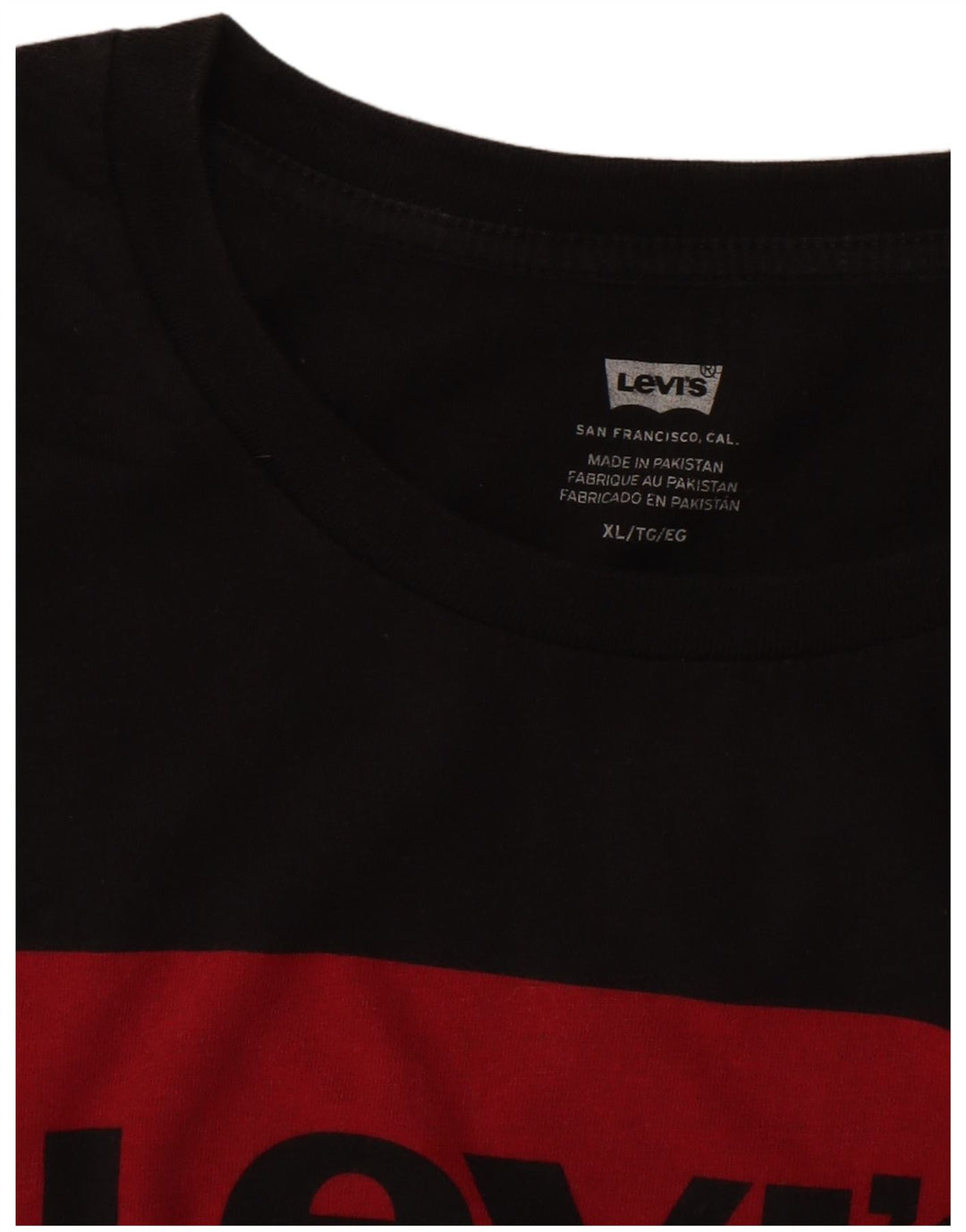 Tricou cu grafic pentru femei LEVI'S Top UK 18 XL Negru
