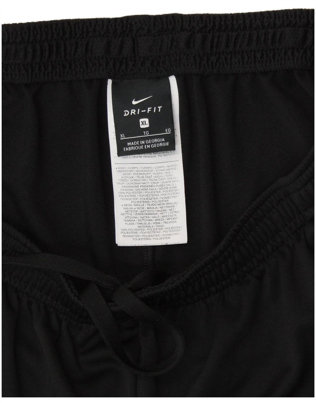 Pantaloni de trening NIKE Dri Fit pentru femei UK 18 XL Poliester negru