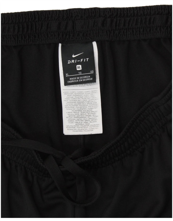Pantaloni de trening NIKE Dri Fit pentru femei UK 18 XL Poliester negru