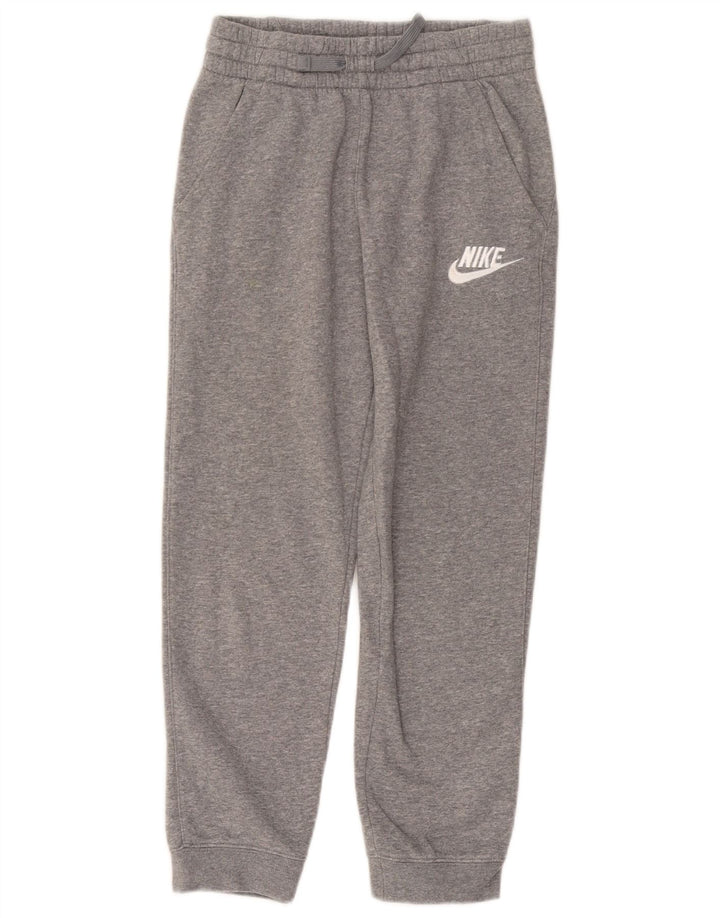 Pantaloni de trening NIKE Băieți Joggeri 10-11 ani Bumbac Gri mediu