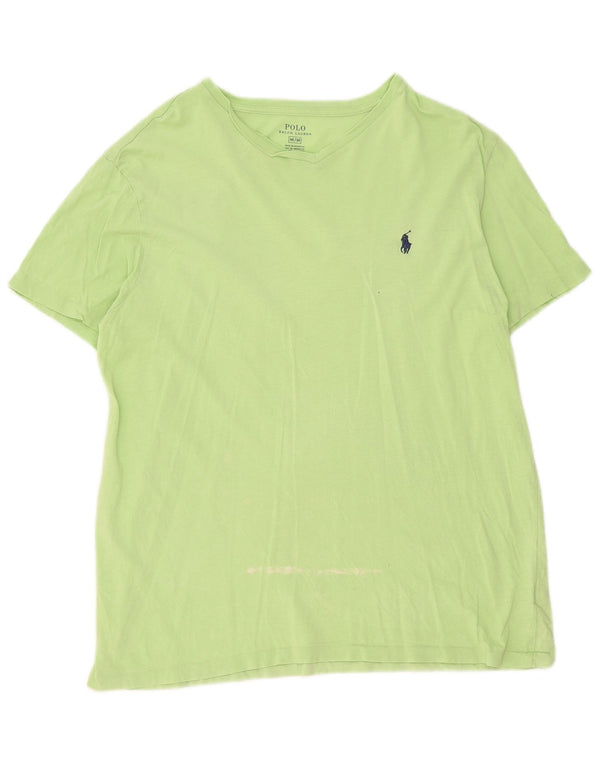 Tricou Polo Ralph Lauren pentru bărbați Top din bumbac verde mediu