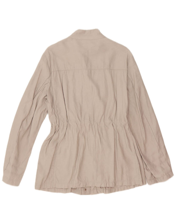 Jachetă Utilitară pentru Damă Zara UK 18 XL Bej Viscoză