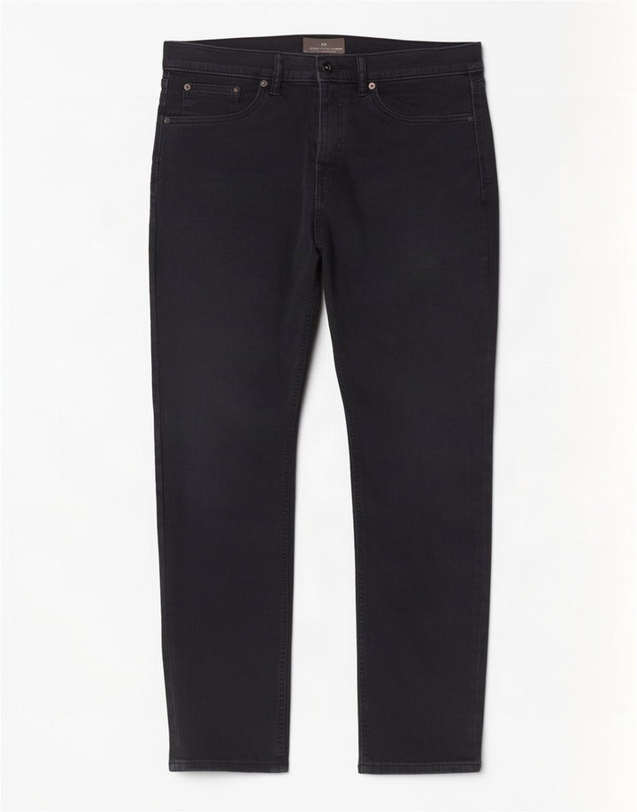 Blugi slim pentru bărbați Marks & Spencer W34 L31 bumbac negru