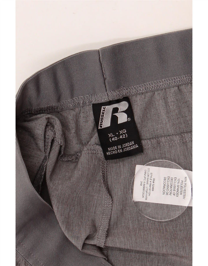 Pantaloni scurți sport Dri-Power pentru bărbați RUSSELL ATHLETIC XL poliester gri