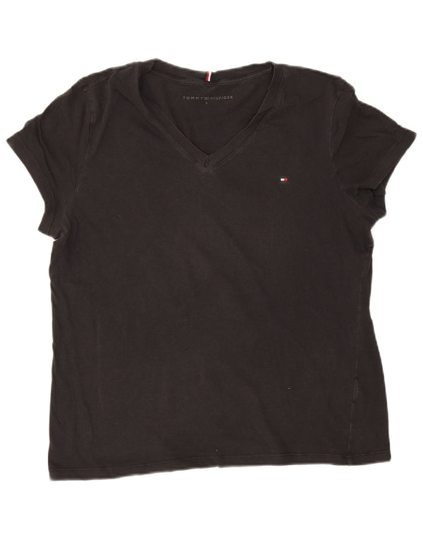 Tricou Tommy Hilfiger pentru femei Top UK 16 Large Black