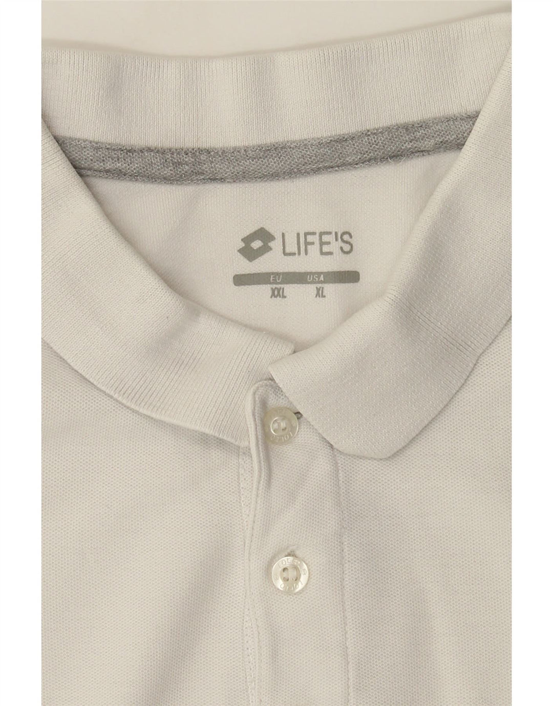 Tricou polo pentru bărbați Lotto Life's XL, alb
