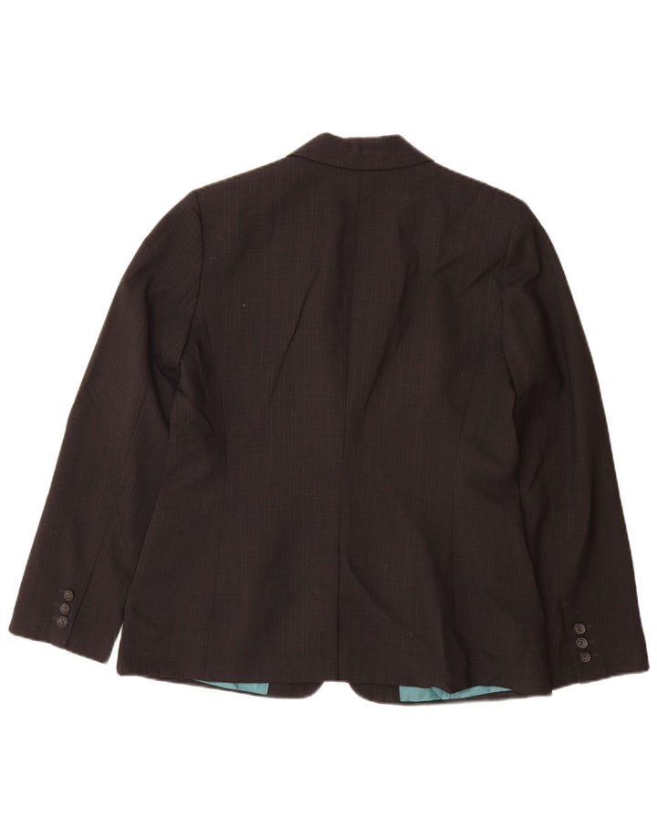Jachetă Blazer pentru femei Calvin Klein UK 10 Small Black Check Poliester