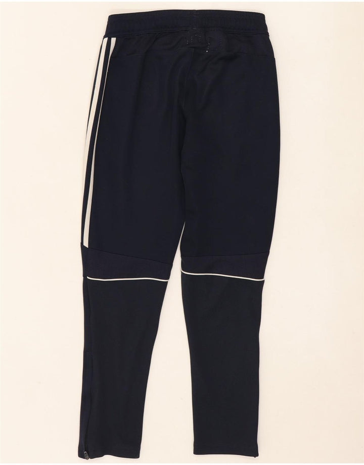 Pantaloni de trening Adidas pentru băieți 9-10 ani poliester bleumarin