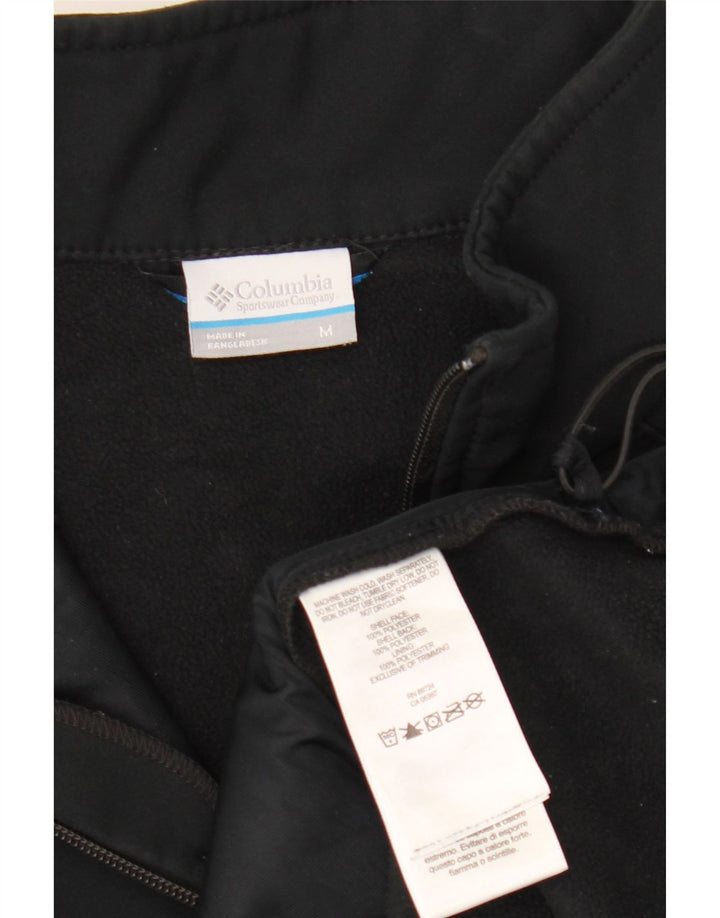 Jachetă de trening fără mâneci pentru bărbați COLUMBIA, poliester mediu negru