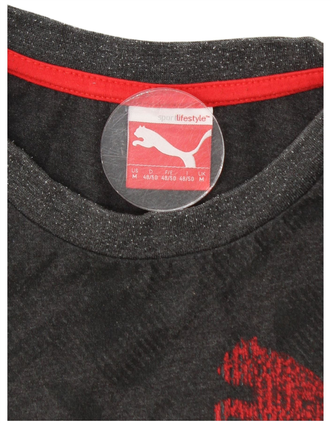 Tricou grafic PUMA pentru bărbați Top mediu gri
