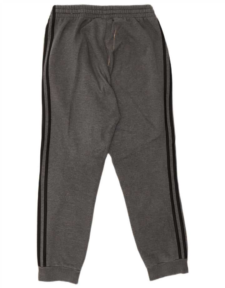 Pantaloni de trening Adidas pentru bărbați Joggeri din bumbac gri mediu