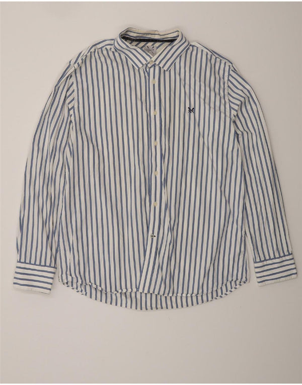 Crew Clothing Cămașă clasică pentru bărbați, bumbac cu dungi albe 2XL