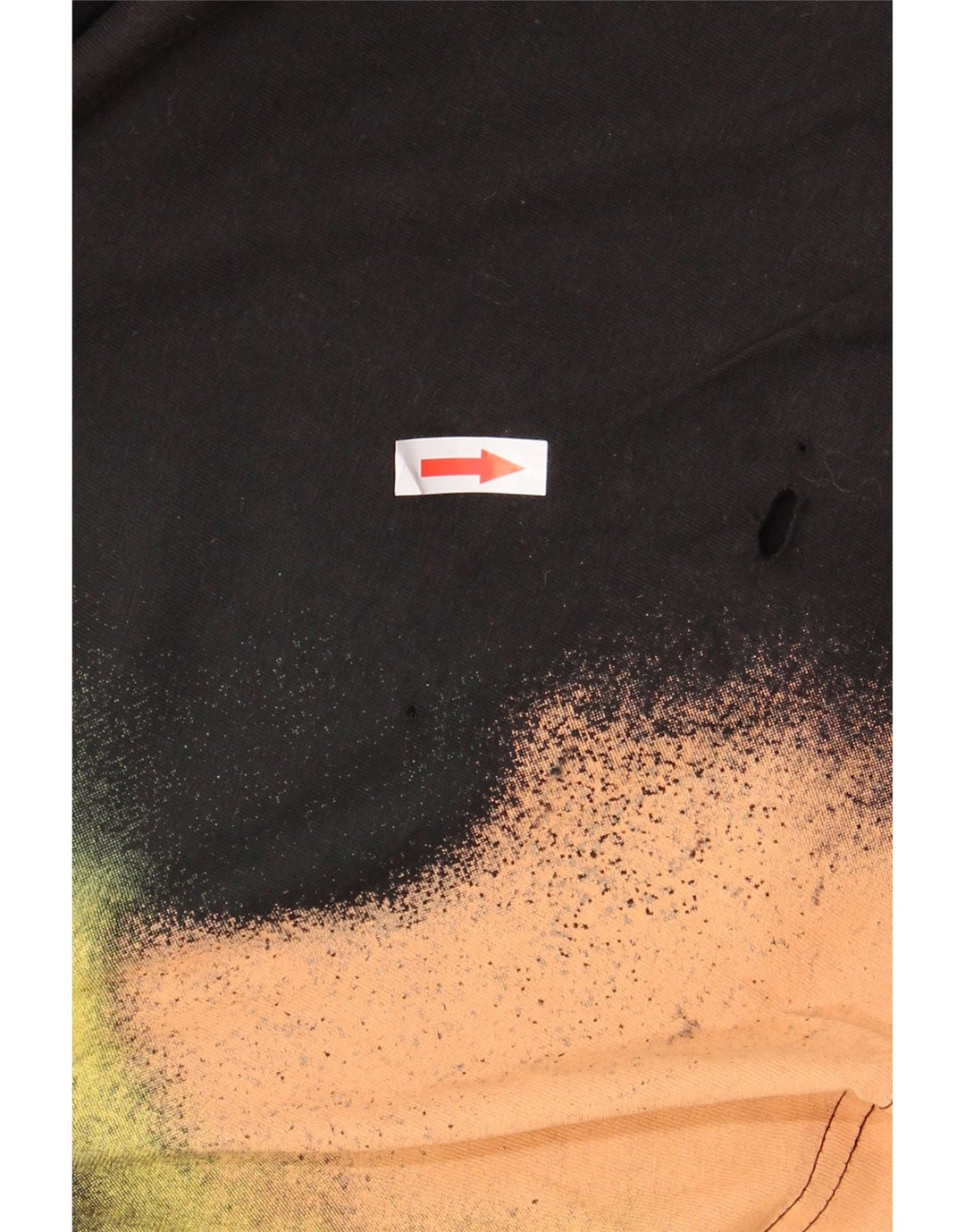 CALVIN KLEIN JEANS Tricou pentru bărbați Top mare, negru, bumbac cu vopsea