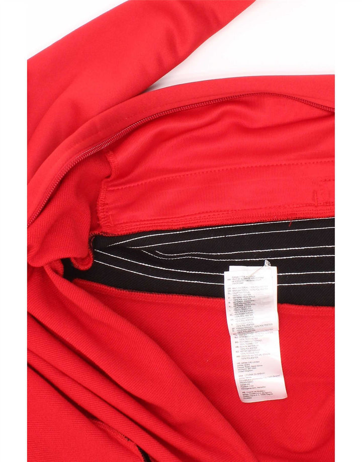 Jachetă de trening pentru băieți Adidas 7-8 ani Poliester color bloc roșu