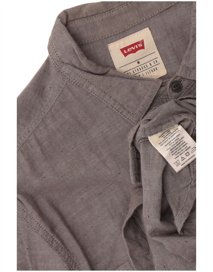 Cămașă Levi's pentru bărbați, bumbac cu pete, gri mediu