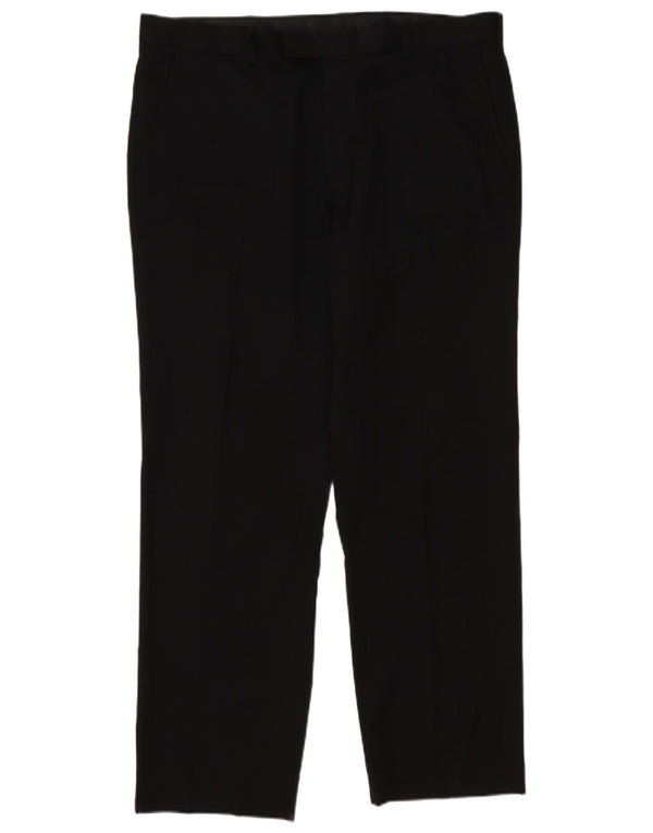 Pantaloni pentru bărbați Marks & Spencer Tapered W38 L31 Negri, Poliester, Clasic