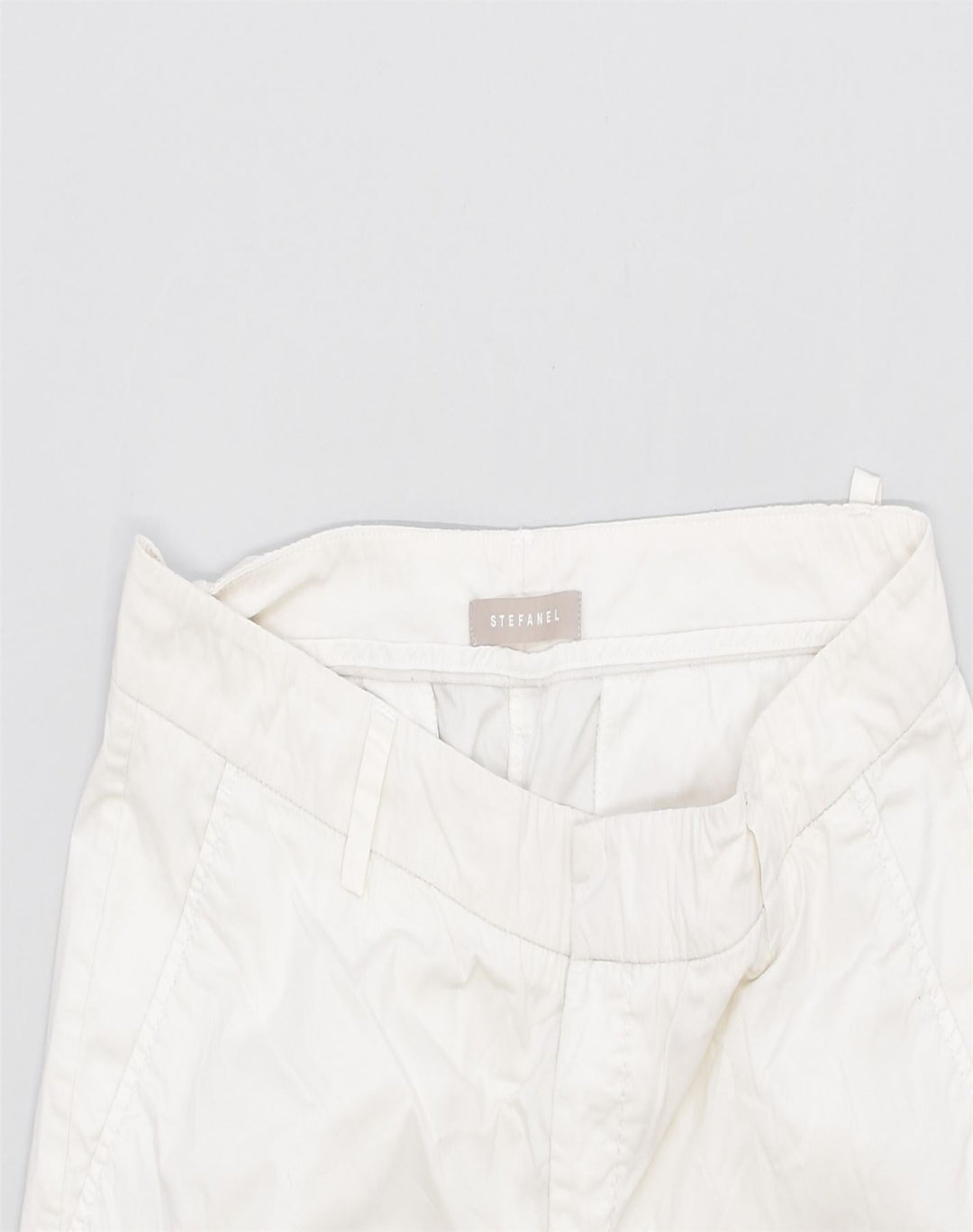 STEFANEL Womens Bermuda Shorts W34 Large White Cotton | Vintage | Thrift | Second-Hand | Used Clothing | Messina Hembry 