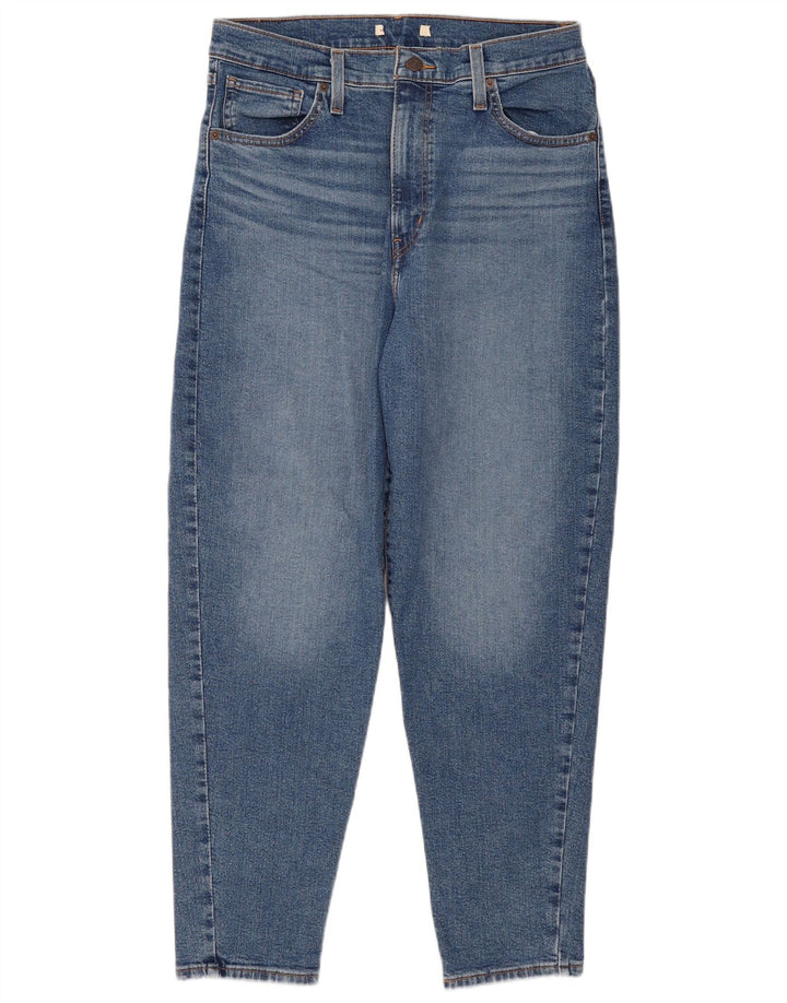 Blugi conici pentru femei cu talie înaltă Levi's W32 L29 albastru