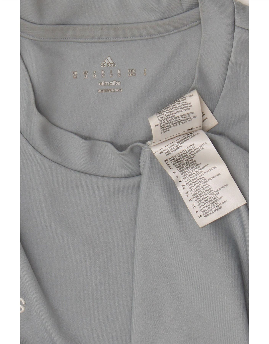 Tricou pentru bărbați ADIDAS Climalite Top Medium Gri Poliester