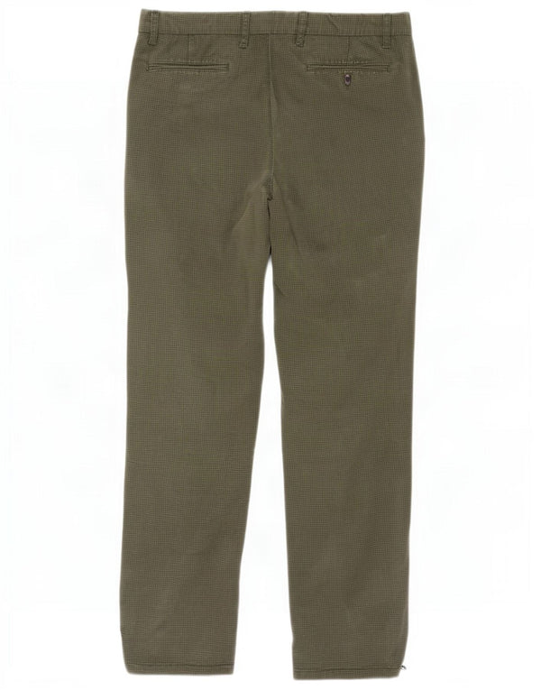 Pantaloni chino slim pentru bărbați Tommy Hilfiger L34 L32 bumbac kaki cu picior de găină