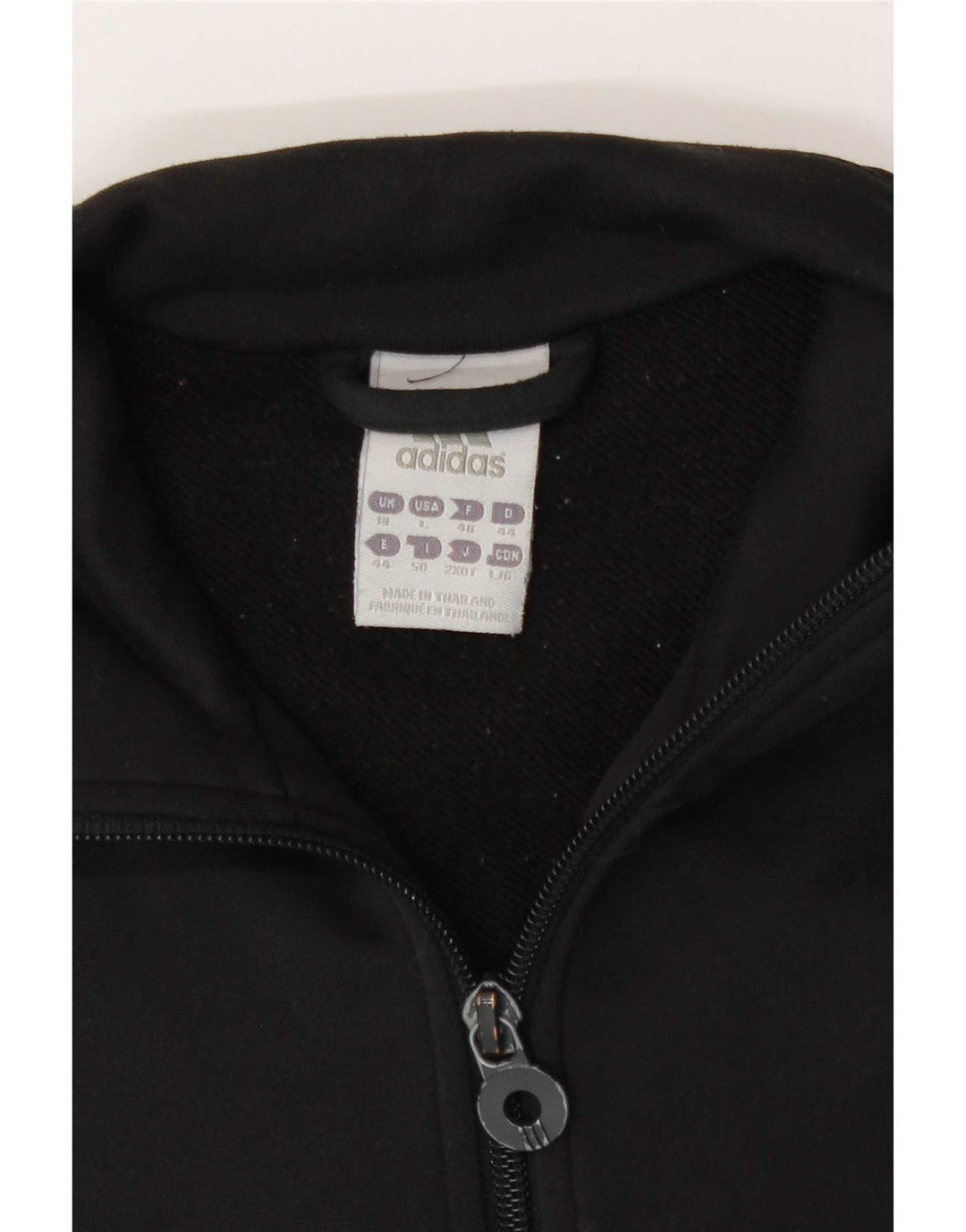 Jachetă de top pentru trening Adidas pentru femei UK 18 XL Poliester negru