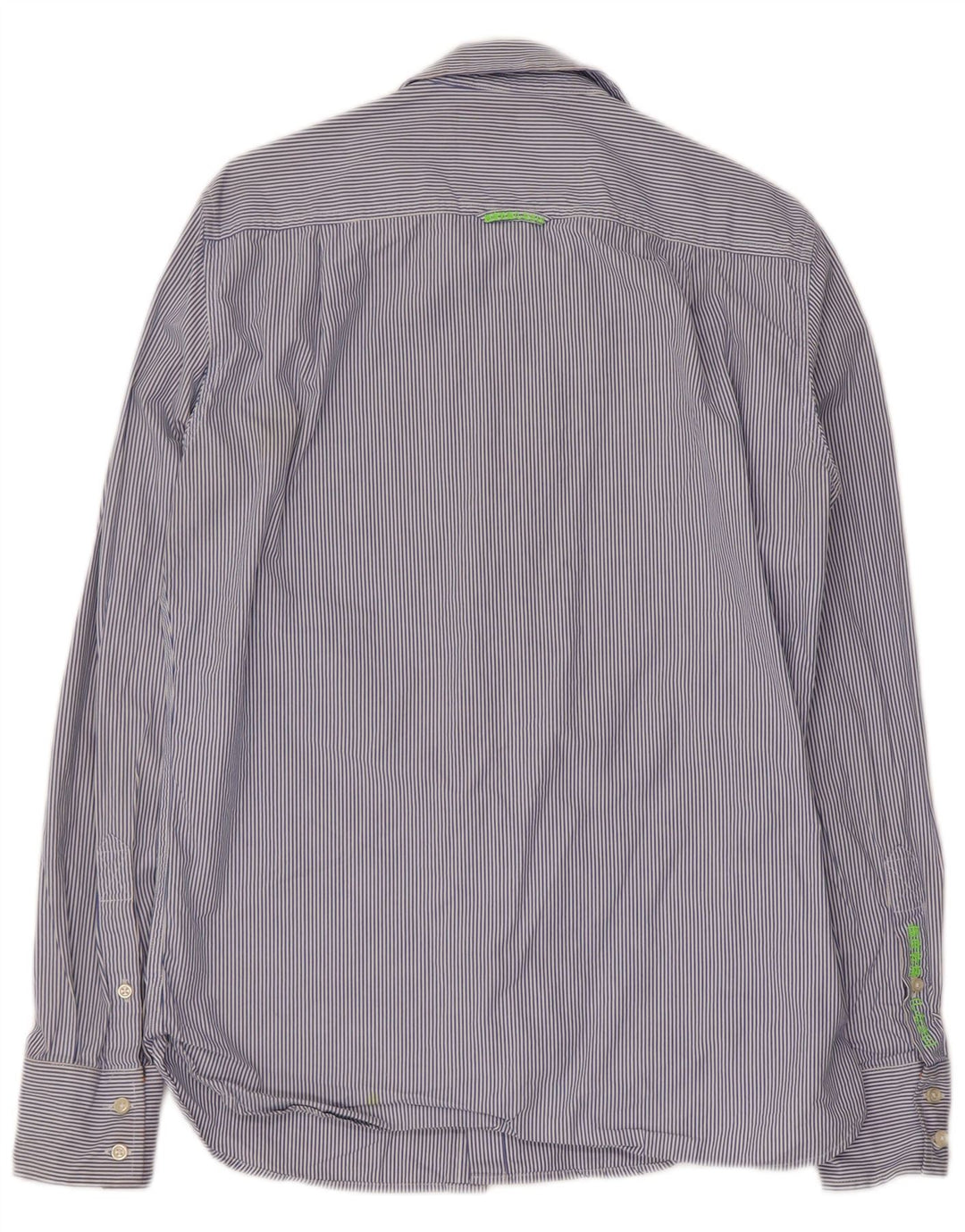Cămașă pentru bărbați Superdry, bumbac cu dungi albastre medii