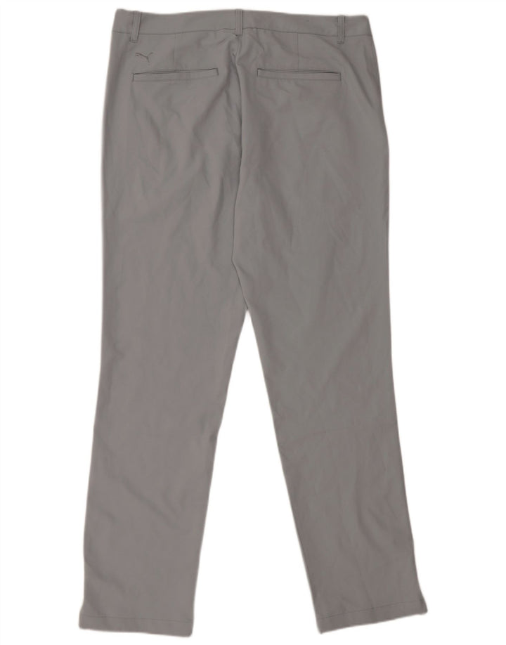Pantaloni chino slim pentru bărbați Puma W34 L32 poliester gri