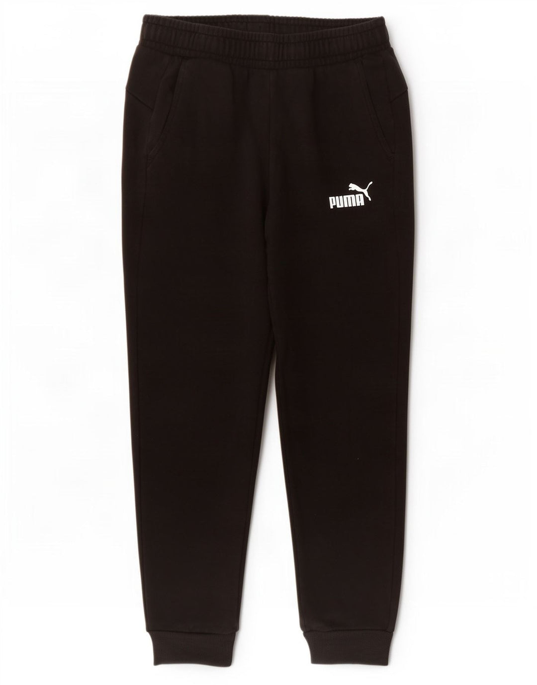 Pantaloni de trening Puma pentru bărbați Joggeri, bumbac mediu negru