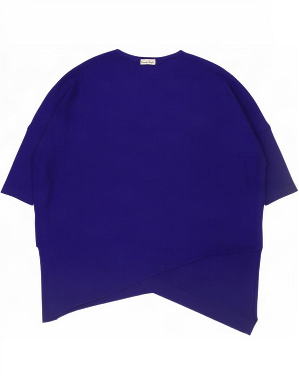 Phase Eight Bluză supradimensionată asimetrică pentru femei Marea Britanie 14 Medium Bleumarin