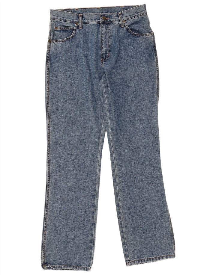 Blugi drepti Wrangler pentru bărbați, cu ajustare normală, W32 L32, bumbac albastru