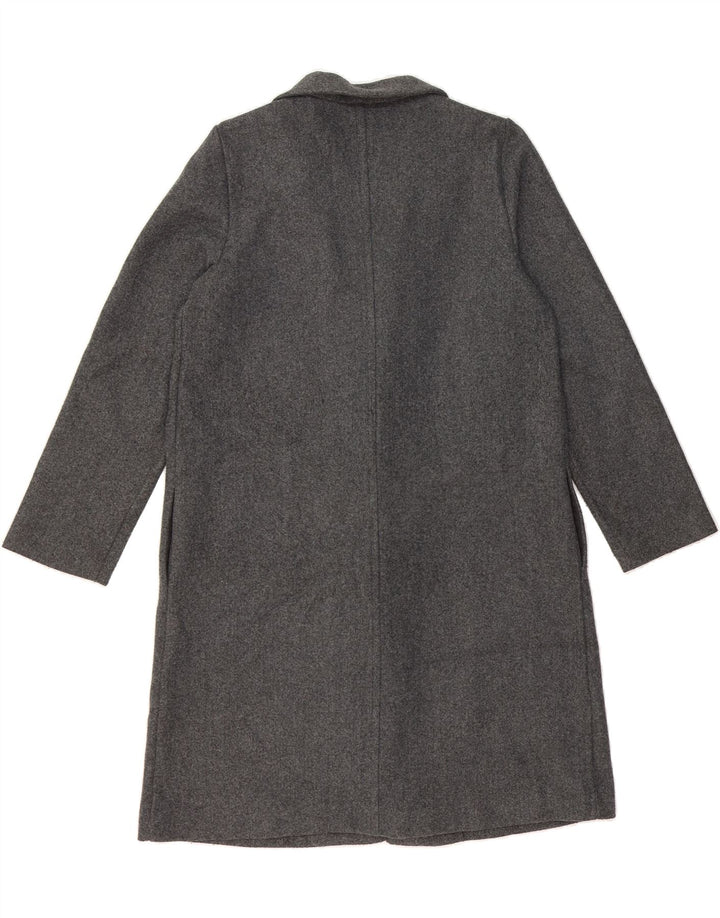 ZARA Womens Open Overcoat UK 16 Large Grey Polyester Vintage Zara and Second-Hand Zara from Messina Hembry 