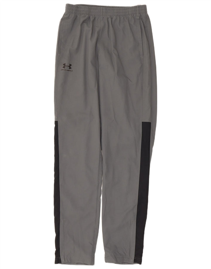 Pantaloni de trening Under Armour pentru bărbați, gri mediu, poliester color bloc