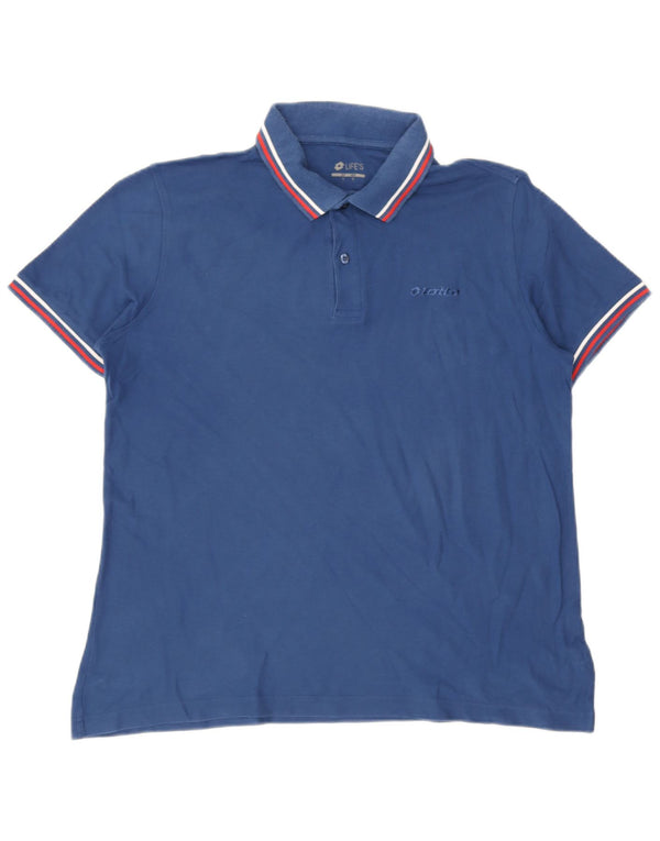 Tricou polo pentru bărbați Lotto, mare, albastru