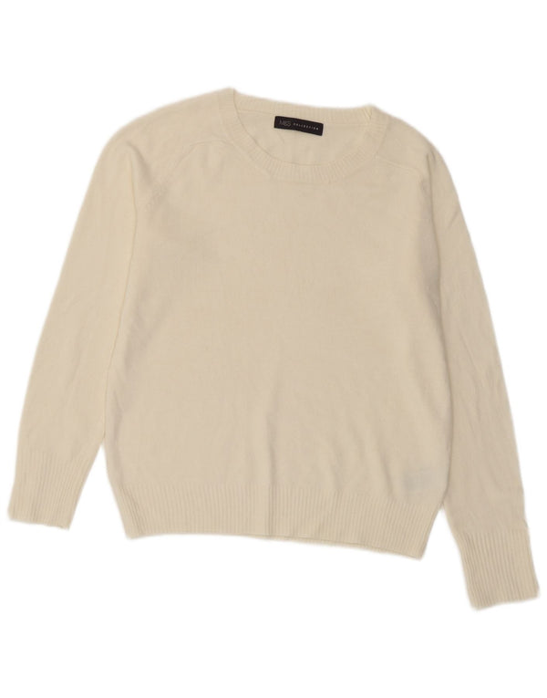 Pulover pentru femei Marks & Spencer cu decolteu triplu UK 10 Small Off White