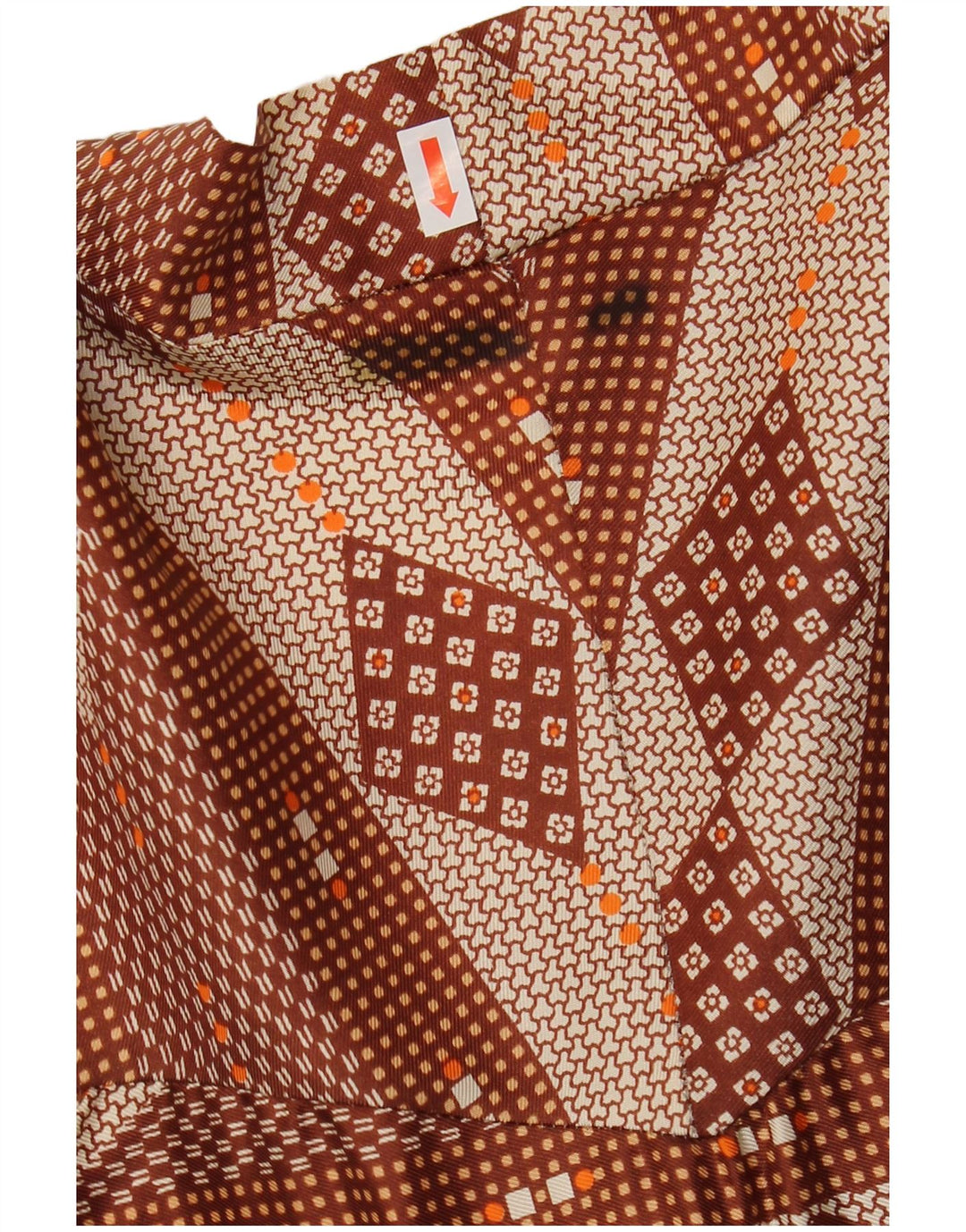 Rochie Maxi Vintage Wrap pentru femei UK 12 Medium Brown Argyle/Diamond