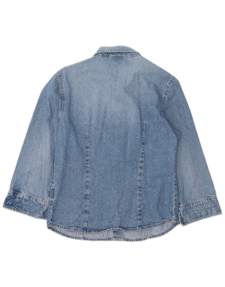 Cămașă de blugi pentru femei MAX & CO. 3/4 IT 46 Bumbac albastru mare