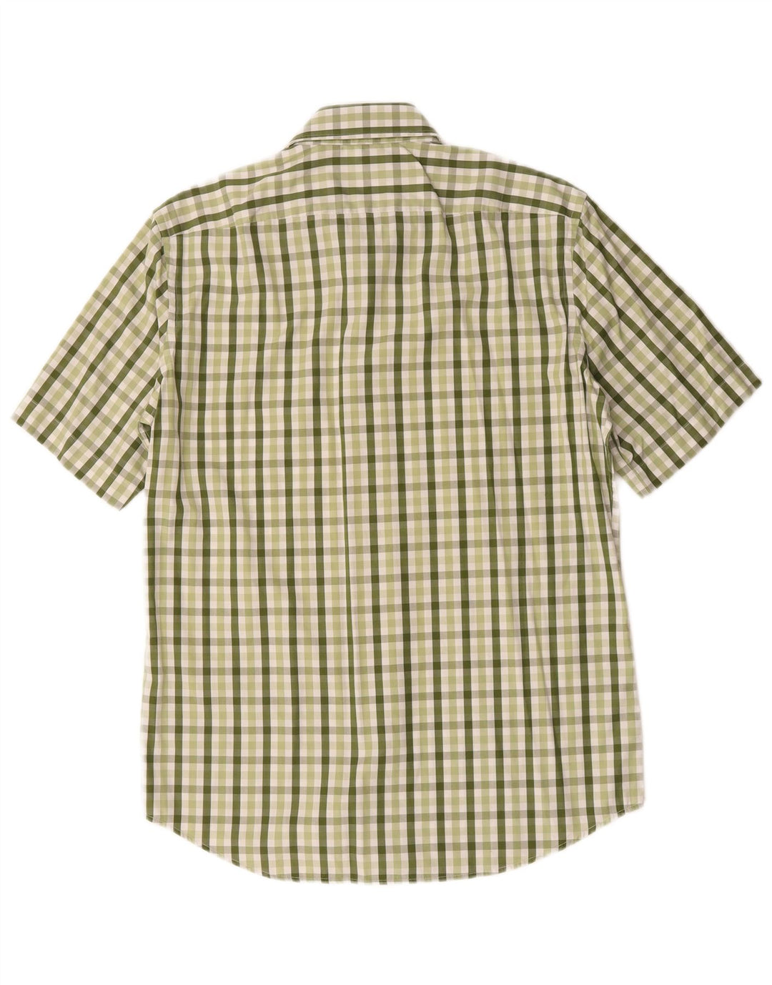 Cămașă cu mânecă scurtă pentru bărbați Hugo Boss Mărimea 40 15 3/4 verde mediu Gingham