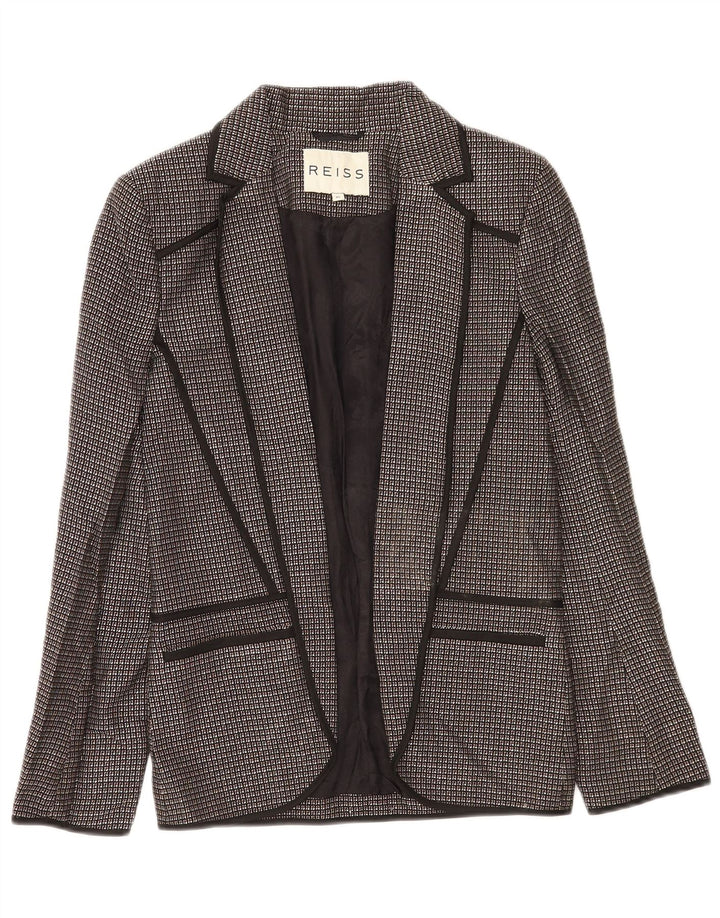 Jachetă Blazer deschisă pentru femei Reiss UK 6 XS, viscoză neagră