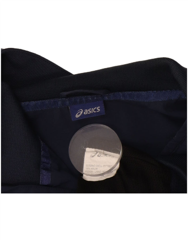 Bomber pentru bărbați ASICS UK 40, mare, nailon, albastru