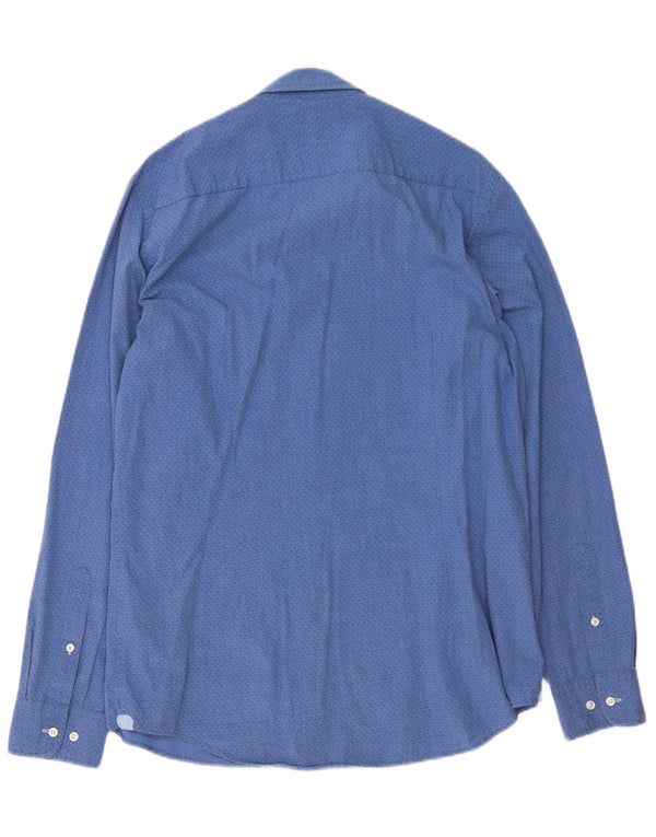 Cămașă pentru bărbați Tommy Hilfiger Slim Fit XL Bumbac Geometric Albastru