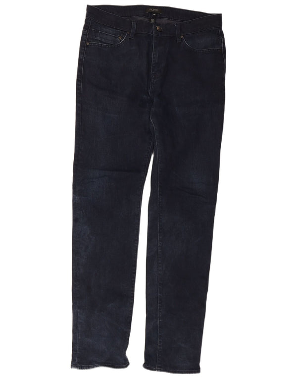 Blugi slim pentru bărbați Ted Baker W32 L31 bumbac bleumarin