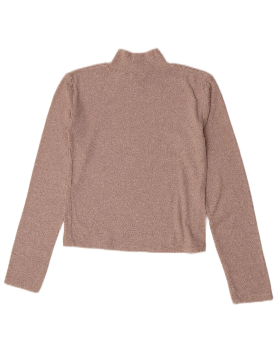 Crop Top pentru femei Zara cu mânecă lungă UK 12 Medium Bej
