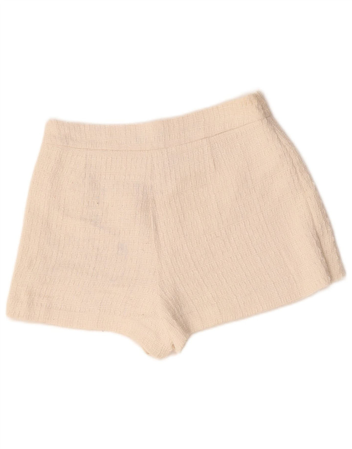 Pantaloni scurți casual pentru femei Zara Medium W28 White