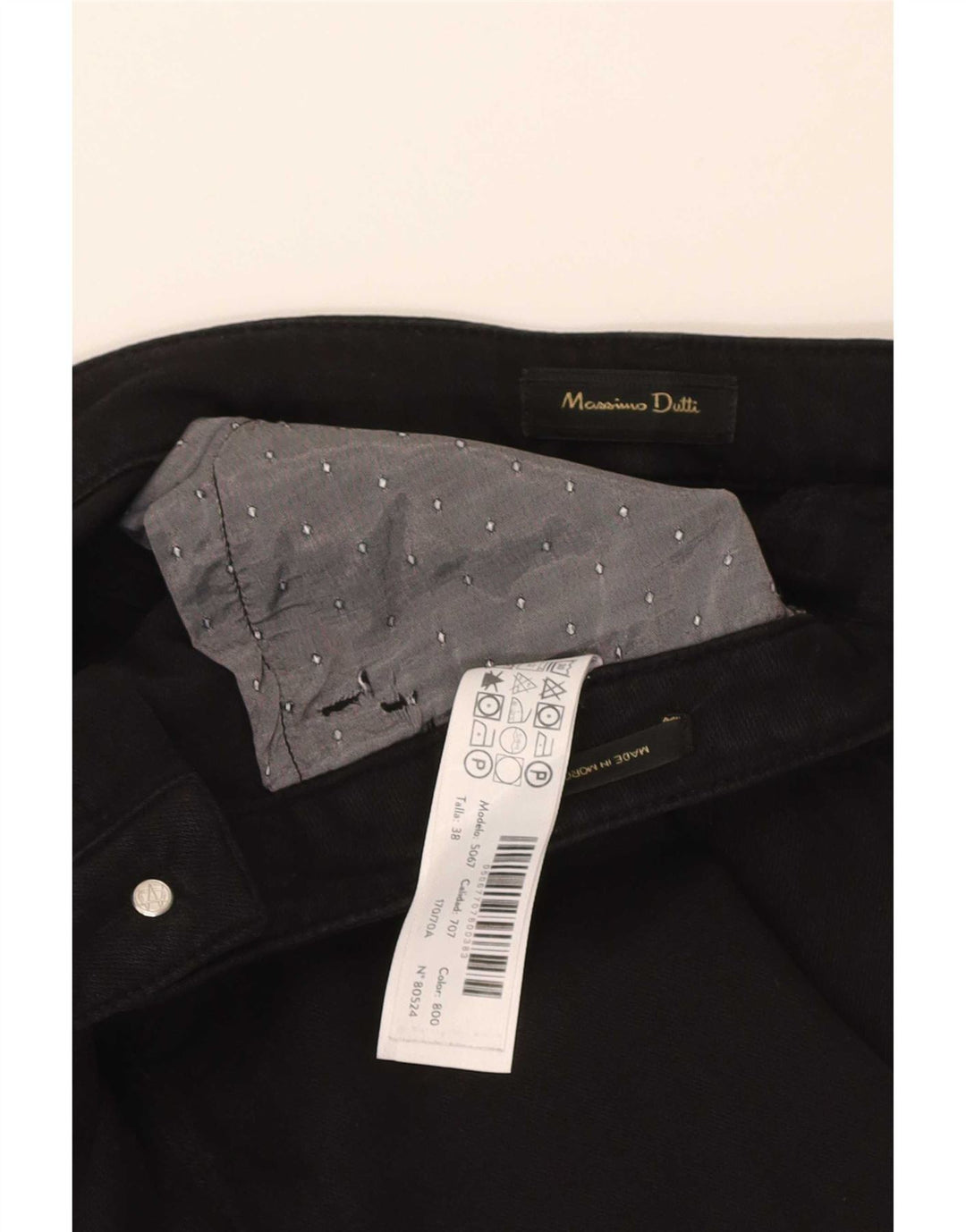 Massimo Dutti Blugi subțiri de damă EU 38 Mici W28 L28 Negri
