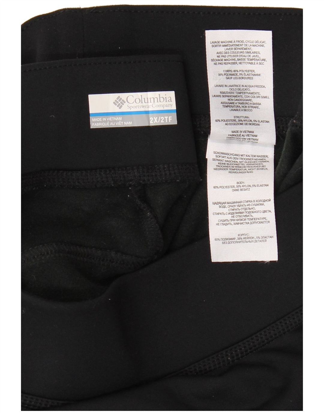 COLUMBIA Pantaloni de trening pentru femei UK 20 2XL Poliester negru